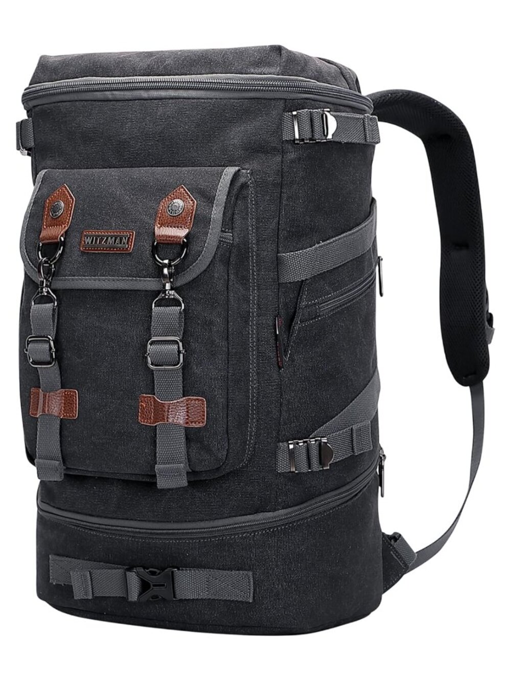 Canvas Convertible Laptop Backpack Duffel Bag Travel Carry-On 30L